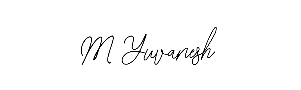 You should practise on your own different ways (Bearetta-2O07w) to write your name (M Yuvanesh) in signature. don't let someone else do it for you. M Yuvanesh signature style 12 images and pictures png