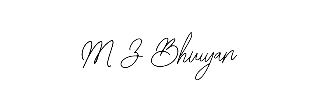 Make a beautiful signature design for name M Z Bhuiyan. With this signature (Bearetta-2O07w) style, you can create a handwritten signature for free. M Z Bhuiyan signature style 12 images and pictures png