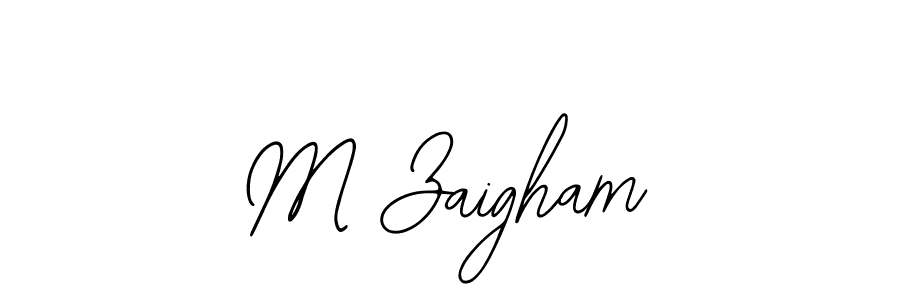 Make a short M Zaigham signature style. Manage your documents anywhere anytime using Bearetta-2O07w. Create and add eSignatures, submit forms, share and send files easily. M Zaigham signature style 12 images and pictures png