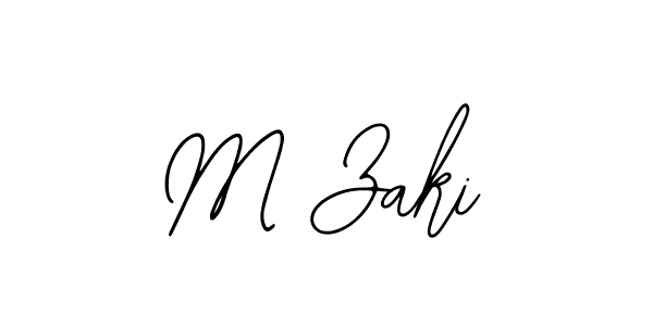 Use a signature maker to create a handwritten signature online. With this signature software, you can design (Bearetta-2O07w) your own signature for name M Zaki. M Zaki signature style 12 images and pictures png