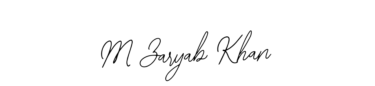 How to Draw M Zaryab Khan signature style? Bearetta-2O07w is a latest design signature styles for name M Zaryab Khan. M Zaryab Khan signature style 12 images and pictures png