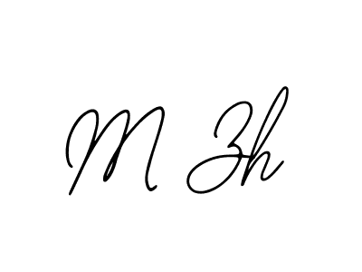 M Zh stylish signature style. Best Handwritten Sign (Bearetta-2O07w) for my name. Handwritten Signature Collection Ideas for my name M Zh. M Zh signature style 12 images and pictures png