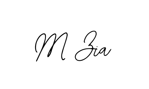 Use a signature maker to create a handwritten signature online. With this signature software, you can design (Bearetta-2O07w) your own signature for name M Zia. M Zia signature style 12 images and pictures png