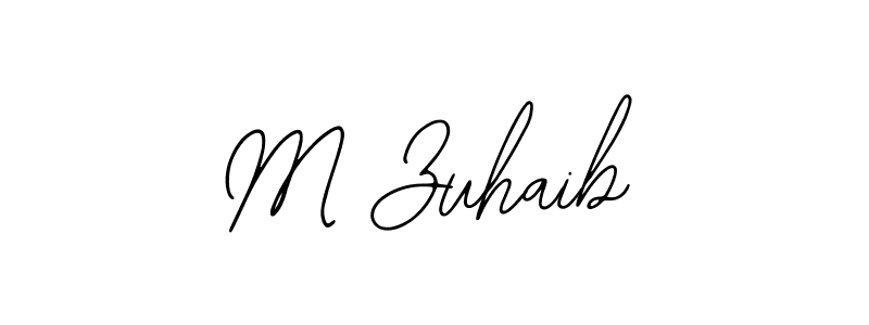 Design your own signature with our free online signature maker. With this signature software, you can create a handwritten (Bearetta-2O07w) signature for name M Zuhaib. M Zuhaib signature style 12 images and pictures png