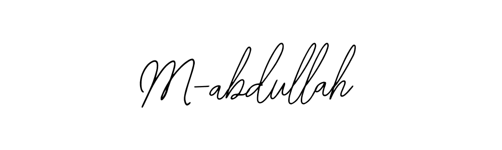 Also we have M-abdullah name is the best signature style. Create professional handwritten signature collection using Bearetta-2O07w autograph style. M-abdullah signature style 12 images and pictures png