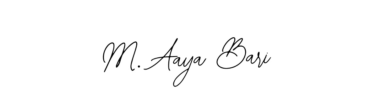 Also we have M. Aaya Bari name is the best signature style. Create professional handwritten signature collection using Bearetta-2O07w autograph style. M. Aaya Bari signature style 12 images and pictures png