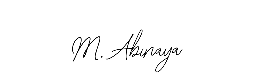 The best way (Bearetta-2O07w) to make a short signature is to pick only two or three words in your name. The name M. Abinaya include a total of six letters. For converting this name. M. Abinaya signature style 12 images and pictures png