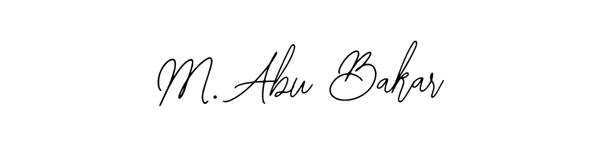 Use a signature maker to create a handwritten signature online. With this signature software, you can design (Bearetta-2O07w) your own signature for name M. Abu Bakar. M. Abu Bakar signature style 12 images and pictures png