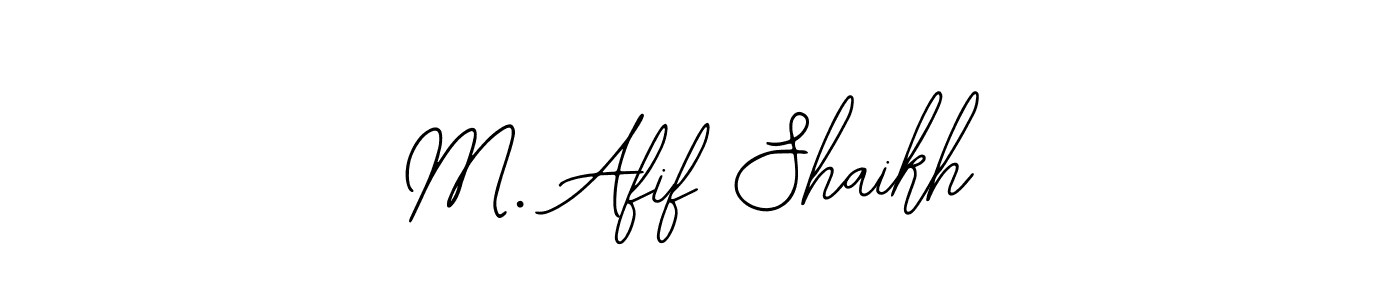 M. Afif Shaikh stylish signature style. Best Handwritten Sign (Bearetta-2O07w) for my name. Handwritten Signature Collection Ideas for my name M. Afif Shaikh. M. Afif Shaikh signature style 12 images and pictures png