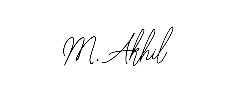 Best and Professional Signature Style for M. Akhil. Bearetta-2O07w Best Signature Style Collection. M. Akhil signature style 12 images and pictures png