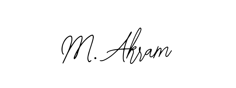 Design your own signature with our free online signature maker. With this signature software, you can create a handwritten (Bearetta-2O07w) signature for name M. Akram. M. Akram signature style 12 images and pictures png