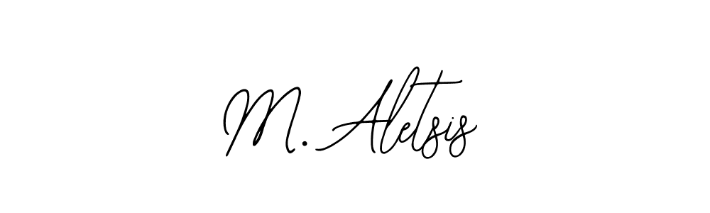 Design your own signature with our free online signature maker. With this signature software, you can create a handwritten (Bearetta-2O07w) signature for name M. Aletsis. M. Aletsis signature style 12 images and pictures png