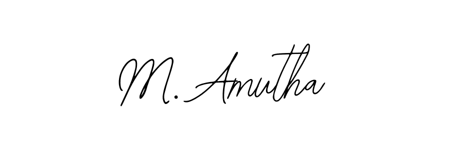 Make a beautiful signature design for name M. Amutha. With this signature (Bearetta-2O07w) style, you can create a handwritten signature for free. M. Amutha signature style 12 images and pictures png