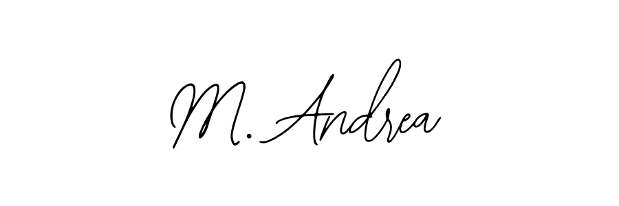 Bearetta-2O07w is a professional signature style that is perfect for those who want to add a touch of class to their signature. It is also a great choice for those who want to make their signature more unique. Get M. Andrea name to fancy signature for free. M. Andrea signature style 12 images and pictures png