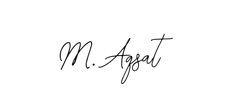 Bearetta-2O07w is a professional signature style that is perfect for those who want to add a touch of class to their signature. It is also a great choice for those who want to make their signature more unique. Get M. Aqsat name to fancy signature for free. M. Aqsat signature style 12 images and pictures png