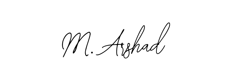 Design your own signature with our free online signature maker. With this signature software, you can create a handwritten (Bearetta-2O07w) signature for name M. Arshad. M. Arshad signature style 12 images and pictures png