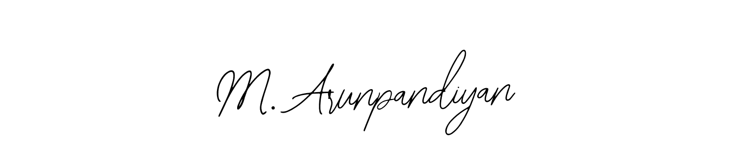 Best and Professional Signature Style for M. Arunpandiyan. Bearetta-2O07w Best Signature Style Collection. M. Arunpandiyan signature style 12 images and pictures png