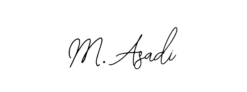 Make a beautiful signature design for name M. Asadi. With this signature (Bearetta-2O07w) style, you can create a handwritten signature for free. M. Asadi signature style 12 images and pictures png