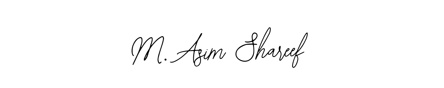 Use a signature maker to create a handwritten signature online. With this signature software, you can design (Bearetta-2O07w) your own signature for name M. Asim Shareef. M. Asim Shareef signature style 12 images and pictures png