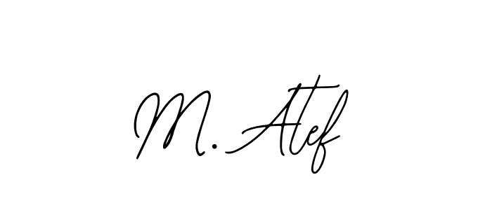 Create a beautiful signature design for name M. Atef. With this signature (Bearetta-2O07w) fonts, you can make a handwritten signature for free. M. Atef signature style 12 images and pictures png