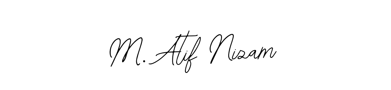 How to make M. Atif Nizam name signature. Use Bearetta-2O07w style for creating short signs online. This is the latest handwritten sign. M. Atif Nizam signature style 12 images and pictures png