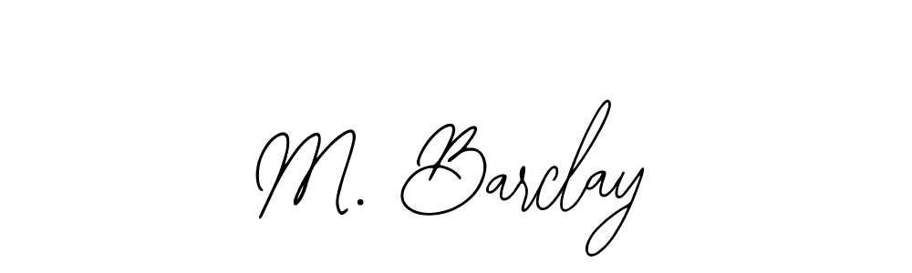 Similarly Bearetta-2O07w is the best handwritten signature design. Signature creator online .You can use it as an online autograph creator for name M. Barclay. M. Barclay signature style 12 images and pictures png