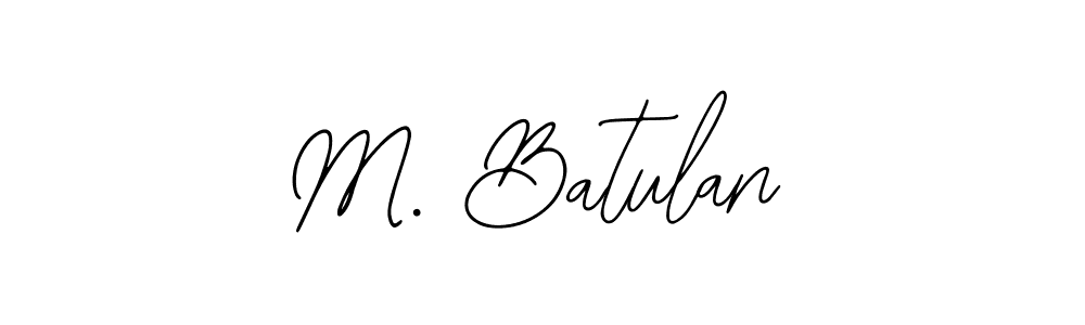 Create a beautiful signature design for name M. Batulan. With this signature (Bearetta-2O07w) fonts, you can make a handwritten signature for free. M. Batulan signature style 12 images and pictures png