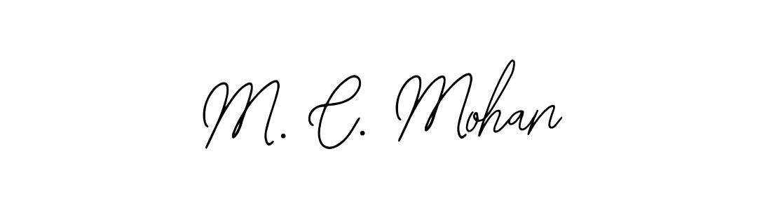 M. C. Mohan stylish signature style. Best Handwritten Sign (Bearetta-2O07w) for my name. Handwritten Signature Collection Ideas for my name M. C. Mohan. M. C. Mohan signature style 12 images and pictures png