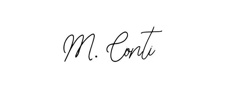 Make a beautiful signature design for name M. Conti. With this signature (Bearetta-2O07w) style, you can create a handwritten signature for free. M. Conti signature style 12 images and pictures png