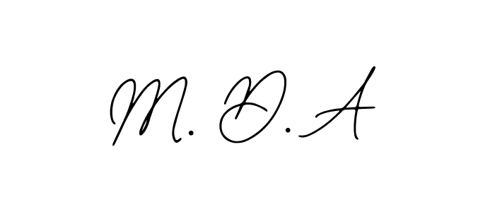 Also we have M. D. A name is the best signature style. Create professional handwritten signature collection using Bearetta-2O07w autograph style. M. D. A signature style 12 images and pictures png