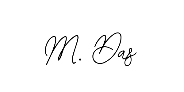 You should practise on your own different ways (Bearetta-2O07w) to write your name (M. Das) in signature. don't let someone else do it for you. M. Das signature style 12 images and pictures png