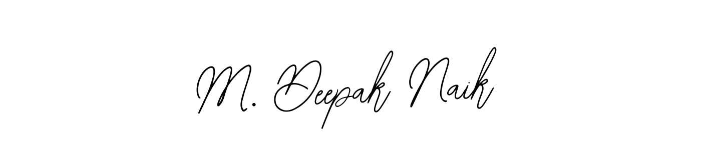 Design your own signature with our free online signature maker. With this signature software, you can create a handwritten (Bearetta-2O07w) signature for name M. Deepak Naik. M. Deepak Naik signature style 12 images and pictures png