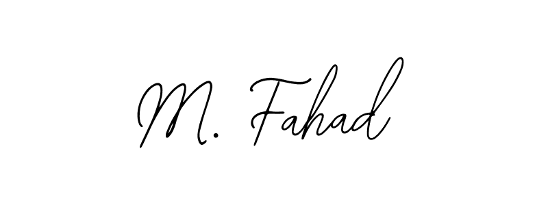 The best way (Bearetta-2O07w) to make a short signature is to pick only two or three words in your name. The name M. Fahad include a total of six letters. For converting this name. M. Fahad signature style 12 images and pictures png