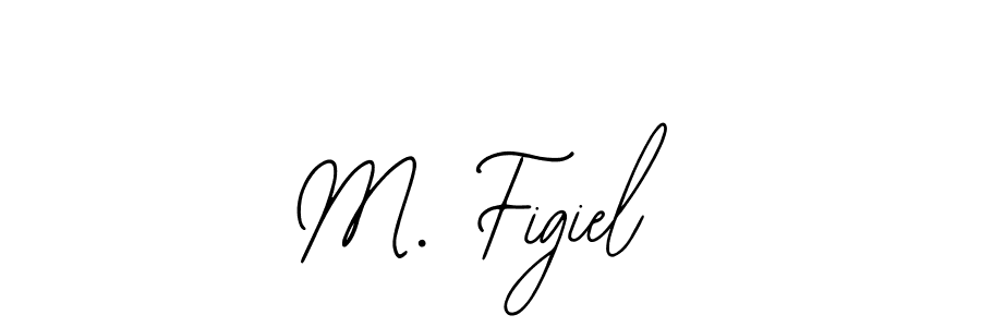 How to make M. Figiel name signature. Use Bearetta-2O07w style for creating short signs online. This is the latest handwritten sign. M. Figiel signature style 12 images and pictures png