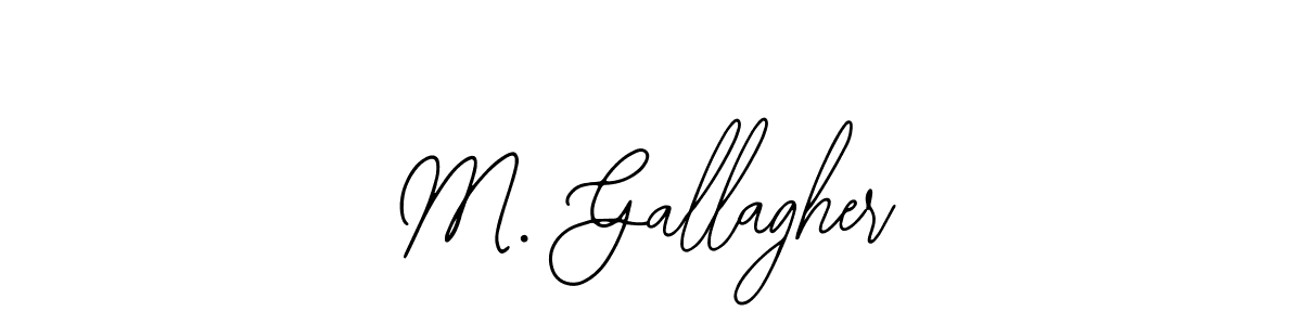 M. Gallagher stylish signature style. Best Handwritten Sign (Bearetta-2O07w) for my name. Handwritten Signature Collection Ideas for my name M. Gallagher. M. Gallagher signature style 12 images and pictures png