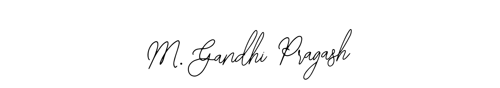 Create a beautiful signature design for name M. Gandhi Pragash. With this signature (Bearetta-2O07w) fonts, you can make a handwritten signature for free. M. Gandhi Pragash signature style 12 images and pictures png