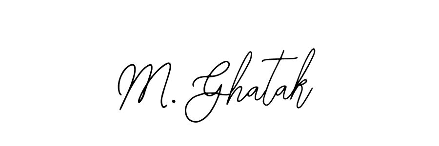 Similarly Bearetta-2O07w is the best handwritten signature design. Signature creator online .You can use it as an online autograph creator for name M. Ghatak. M. Ghatak signature style 12 images and pictures png