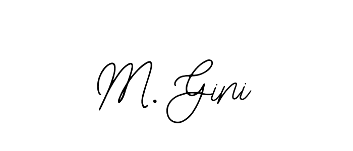 if you are searching for the best signature style for your name M. Gini. so please give up your signature search. here we have designed multiple signature styles  using Bearetta-2O07w. M. Gini signature style 12 images and pictures png