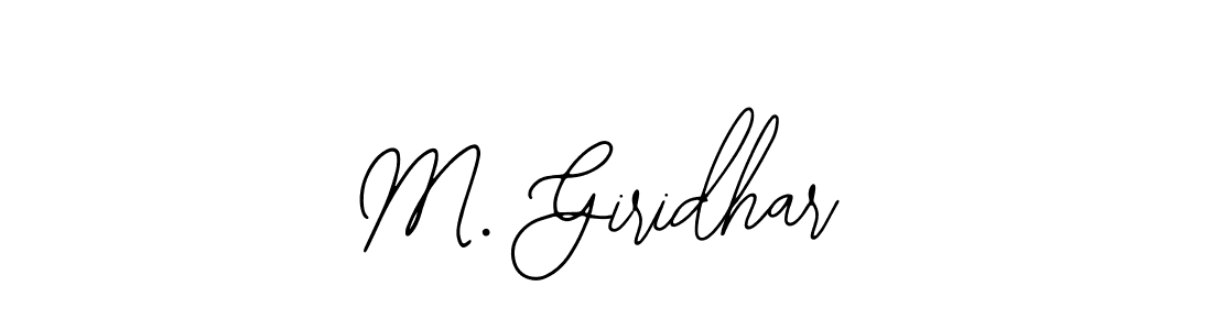 Similarly Bearetta-2O07w is the best handwritten signature design. Signature creator online .You can use it as an online autograph creator for name M. Giridhar. M. Giridhar signature style 12 images and pictures png