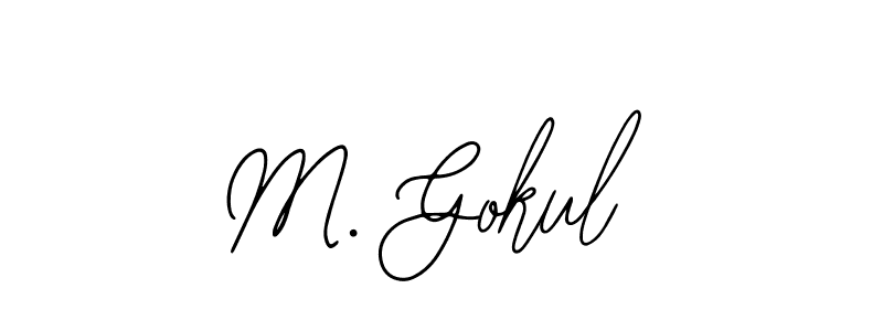 You can use this online signature creator to create a handwritten signature for the name M. Gokul. This is the best online autograph maker. M. Gokul signature style 12 images and pictures png