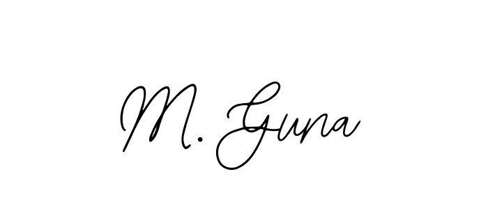 Make a beautiful signature design for name M. Guna. With this signature (Bearetta-2O07w) style, you can create a handwritten signature for free. M. Guna signature style 12 images and pictures png