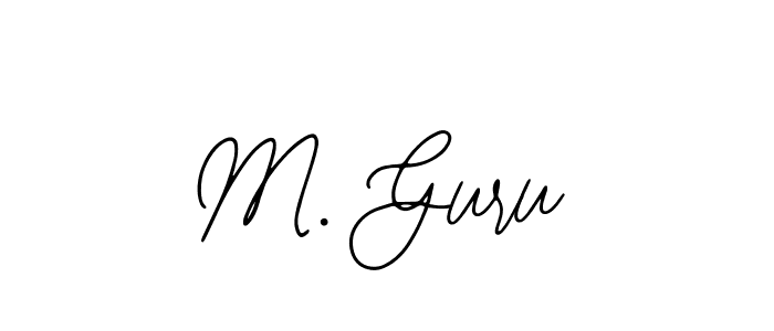 Use a signature maker to create a handwritten signature online. With this signature software, you can design (Bearetta-2O07w) your own signature for name M. Guru. M. Guru signature style 12 images and pictures png