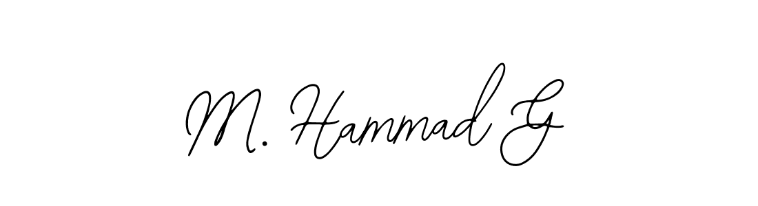 Also we have M. Hammad G name is the best signature style. Create professional handwritten signature collection using Bearetta-2O07w autograph style. M. Hammad G signature style 12 images and pictures png