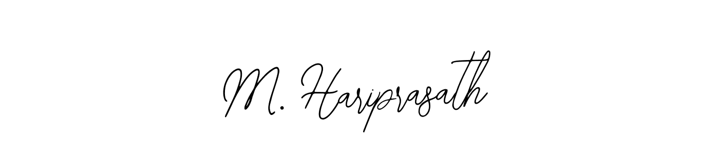 Make a beautiful signature design for name M. Hariprasath. With this signature (Bearetta-2O07w) style, you can create a handwritten signature for free. M. Hariprasath signature style 12 images and pictures png