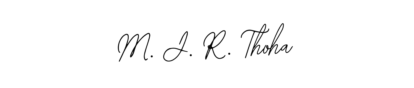 M. J. R. Thoha stylish signature style. Best Handwritten Sign (Bearetta-2O07w) for my name. Handwritten Signature Collection Ideas for my name M. J. R. Thoha. M. J. R. Thoha signature style 12 images and pictures png