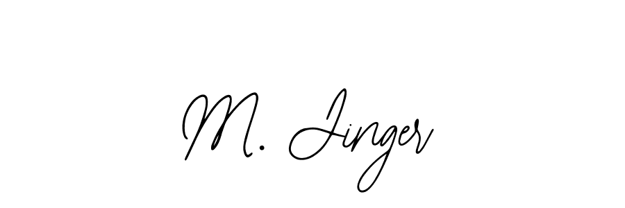 Best and Professional Signature Style for M. Jinger. Bearetta-2O07w Best Signature Style Collection. M. Jinger signature style 12 images and pictures png