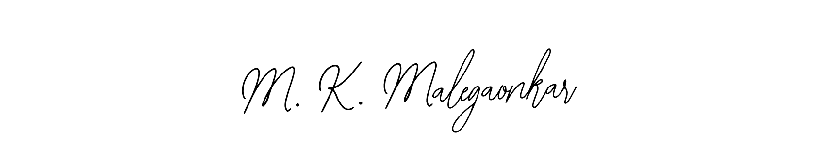 Make a beautiful signature design for name M. K. Malegaonkar. With this signature (Bearetta-2O07w) style, you can create a handwritten signature for free. M. K. Malegaonkar signature style 12 images and pictures png