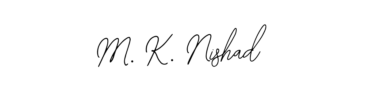 Also You can easily find your signature by using the search form. We will create M. K. Nishad name handwritten signature images for you free of cost using Bearetta-2O07w sign style. M. K. Nishad signature style 12 images and pictures png