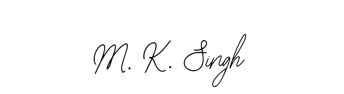 You should practise on your own different ways (Bearetta-2O07w) to write your name (M. K. Singh) in signature. don't let someone else do it for you. M. K. Singh signature style 12 images and pictures png