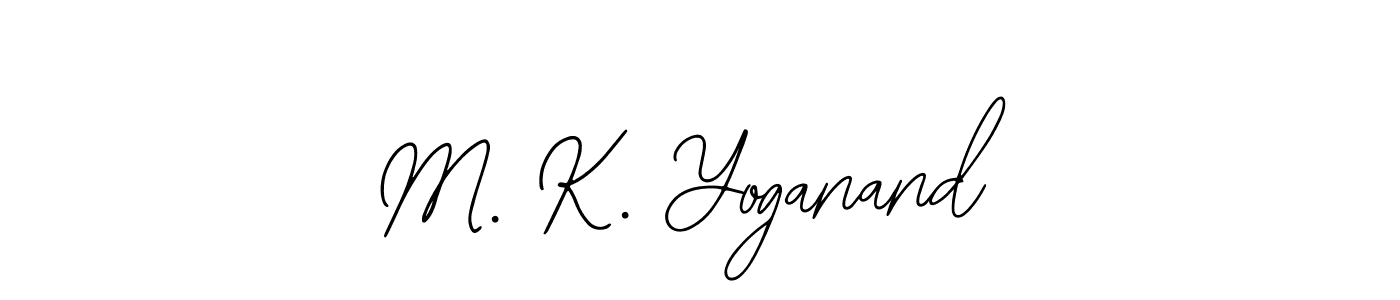 Check out images of Autograph of M. K. Yoganand name. Actor M. K. Yoganand Signature Style. Bearetta-2O07w is a professional sign style online. M. K. Yoganand signature style 12 images and pictures png